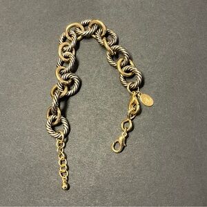 Premier Designs Elegant Gold and Silver Chain Bracelet Chunky